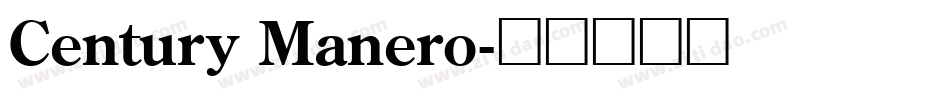 Century Manero字体转换
